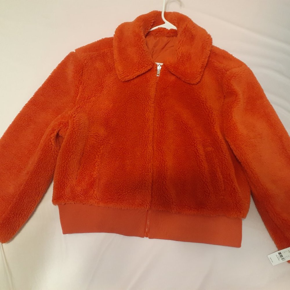 NWT NY & CO Reversible Teddy Bomber Jacket Plus Size